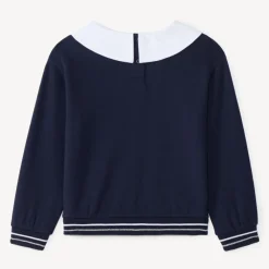 Sweat meisjes met kraag en teddybeerprint