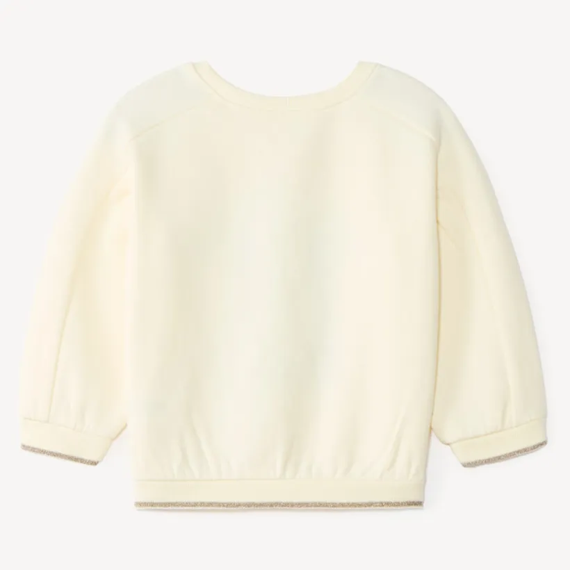 Sweat meisjes met oversized print van een hond en een kat