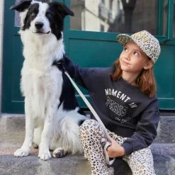 Sweat oversized meisjes met fantasie borduurwerk