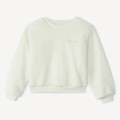 Sweat oversize in sherpa met imitatiebont meisjes