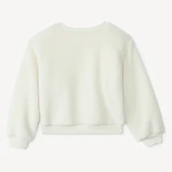 Sweat oversize in sherpa met imitatiebont meisjes