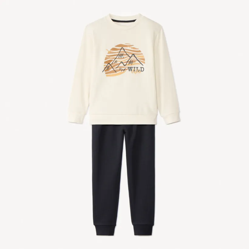 Sweatshirt fantasie met fleece joggingbroek jongens
