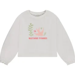Sweatshirt fleece kort print zwaluw meisjes