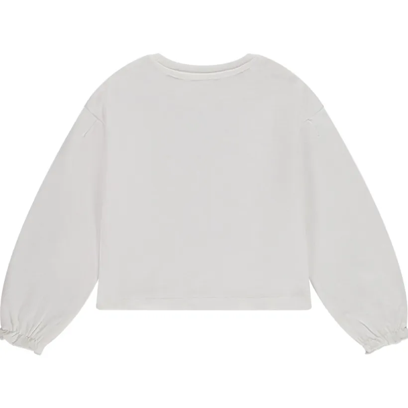 Sweatshirt fleece kort print zwaluw meisjes