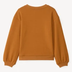 Sweatshirt fleece met fluweel, oversize, Love meisjes