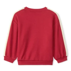 Sweatshirt fleece oversize met basketbalpatroon voor babyjongens