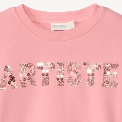 Sweatshirt fleece oversize met magische pailletten meisjes