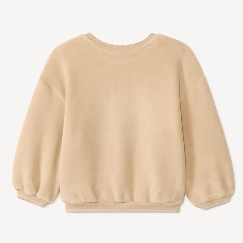 Sweatshirt fleece oversize voor babymeisje
