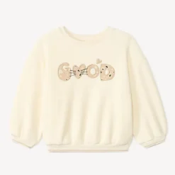 Sweatshirt fleece oversize voor babymeisje