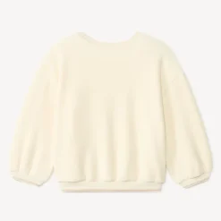 Sweatshirt fleece oversize voor babymeisje