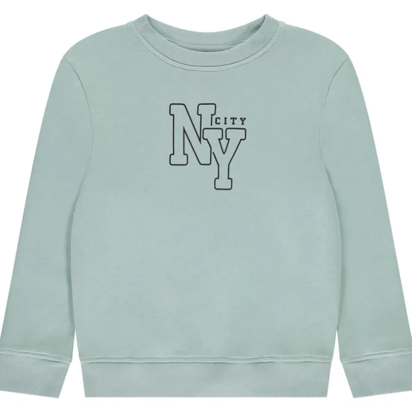 Sweatshirt fleece print "NY city" voor jongen