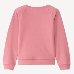 Sweatshirt fleece uni met fantasieprint meisjes