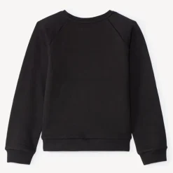 Sweatshirt fleece uni met fantasieprint meisjes