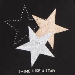 Sweatshirt fleece uni met fantasieprint meisjes