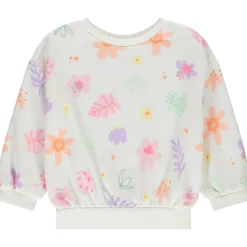 Sweatshirt in fantasie-molleton meisjes