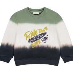 Sweatshirt in fleece met fantasie Tie and Dye voor jongen
