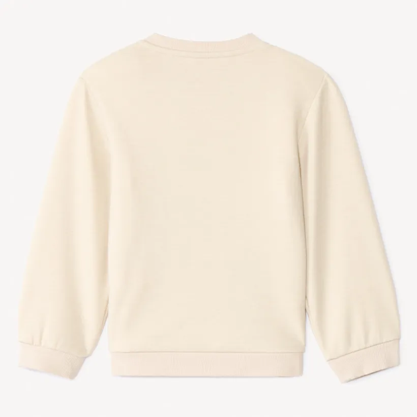 Sweatshirt in fleece met geborduurd lusdier voor babyjongens