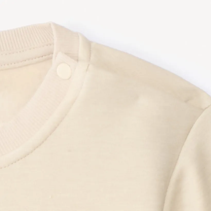 Sweatshirt in fleece met geborduurd lusdier voor babyjongens