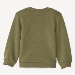 Sweatshirt in fleece met geborduurd lusdier voor babyjongens