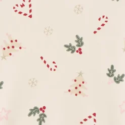 Sweatshirt in fleece met kerstprint meisjes