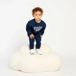 Sweatshirt in fleece met oversize pasvorm en print voor babyjongens