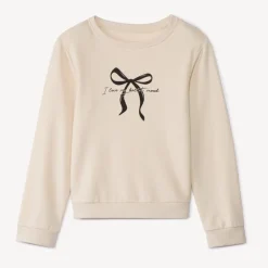 Sweatshirt in fleece met print meisjes