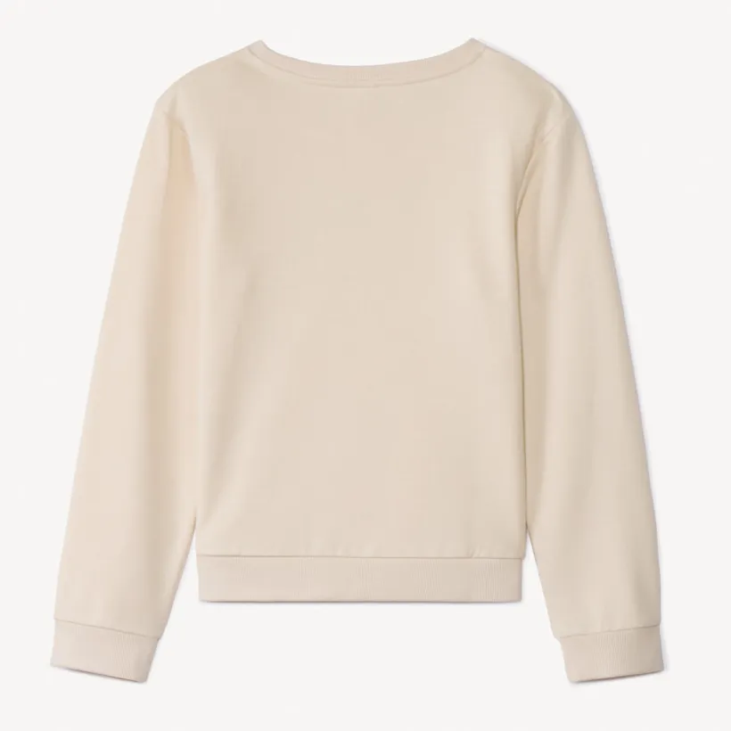 Sweatshirt in fleece met print meisjes