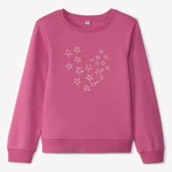 Sweatshirt in fleece met print meisjes