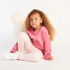Sweatshirt in fleece met print meisjes