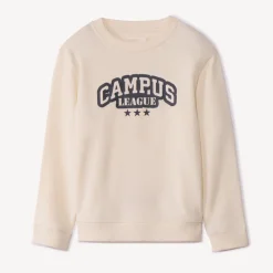 Sweatshirt in fleece met print jongens