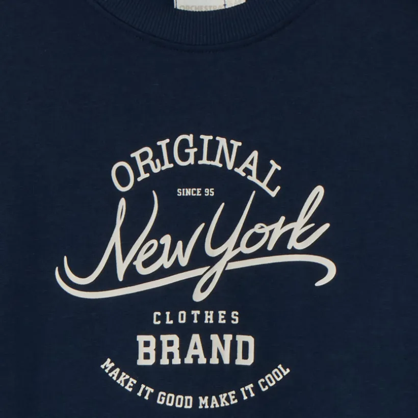 Sweatshirt in fleece met print jongens