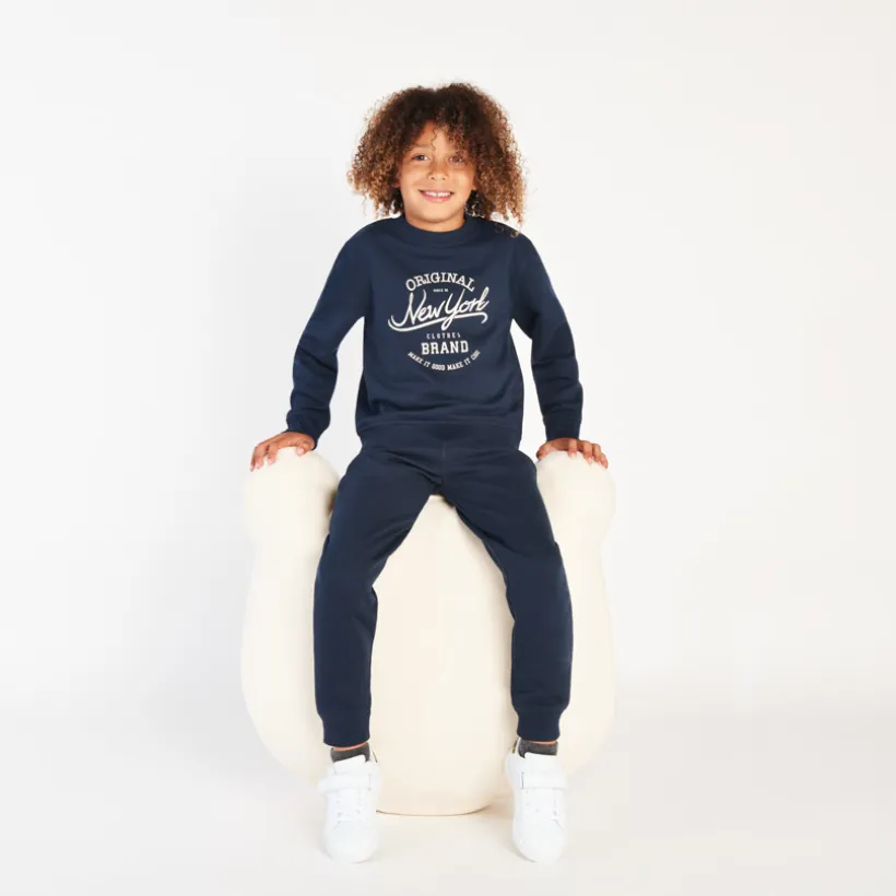 Sweatshirt in fleece met print jongens
