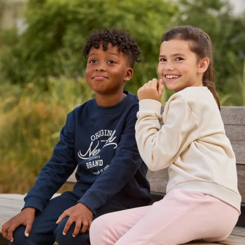 Sweatshirt in fleece met print jongens