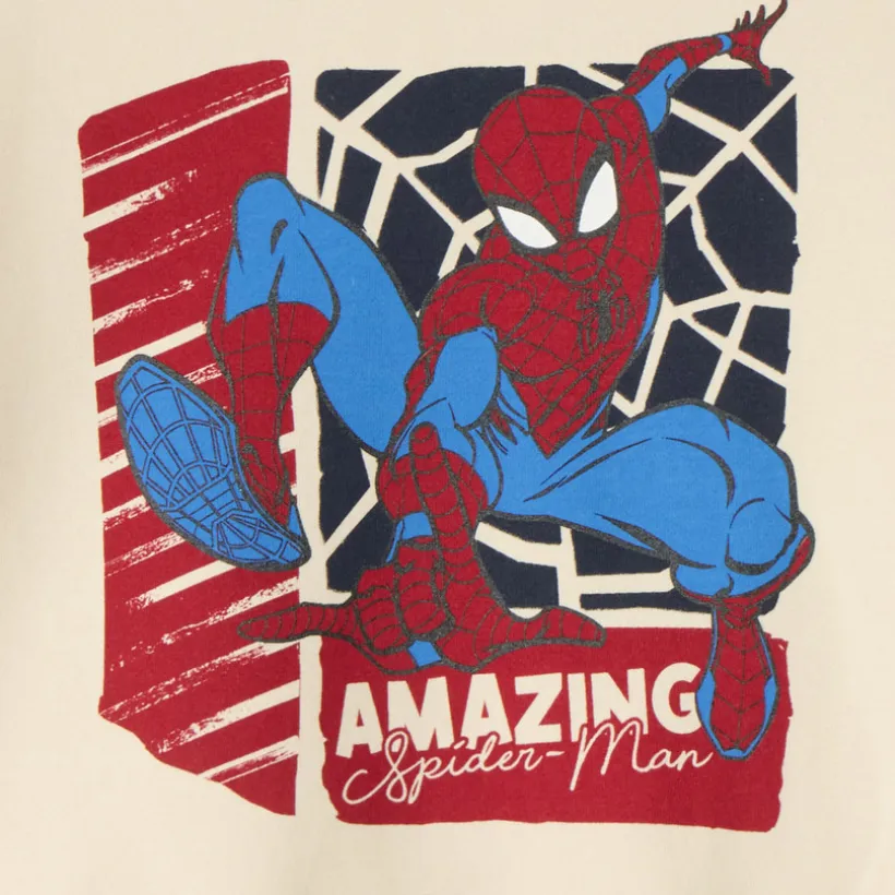 Sweatshirt jongen oversize met Spider-Man Marvel print