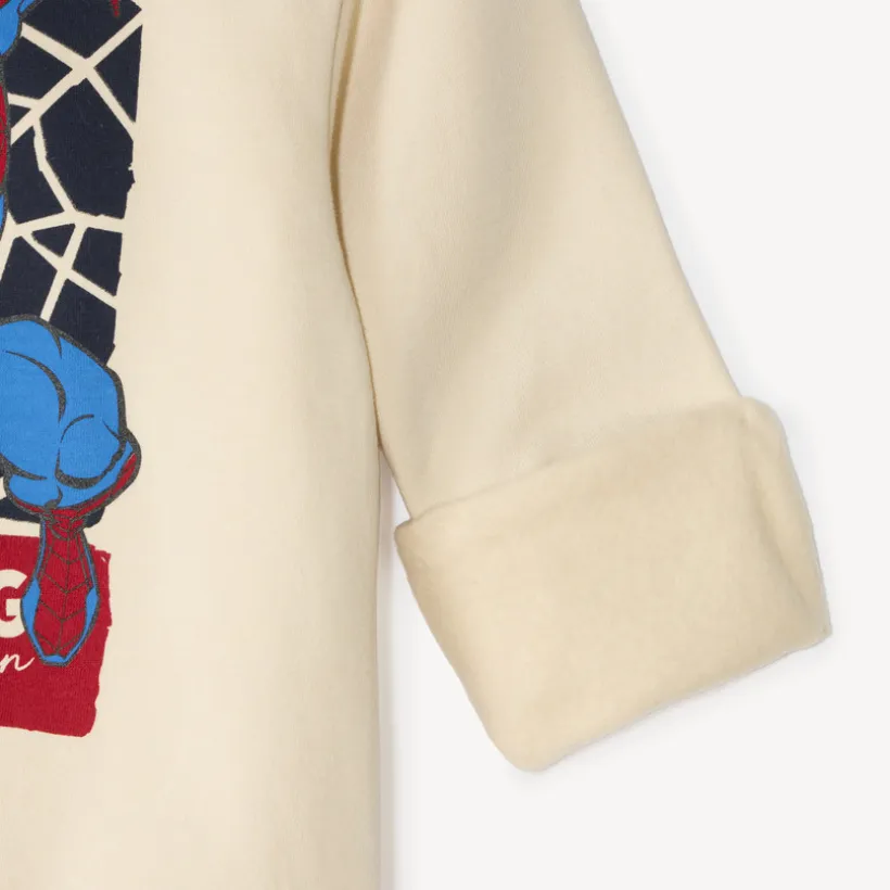 Sweatshirt jongen oversize met Spider-Man Marvel print