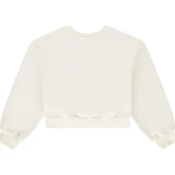 Sweatshirt korte effen met Engels borduursel voor meisjes