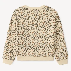Sweatshirt meisjes met luipaardprint