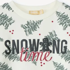 Sweatshirt met bedrukte dennenbomen jongens