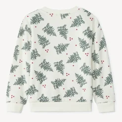 Sweatshirt met bedrukte dennenbomen jongens