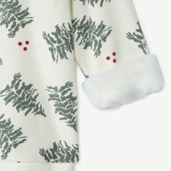 Sweatshirt met bedrukte dennenbomen jongens