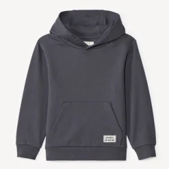 Sweatshirt met effen fleecekap jongens