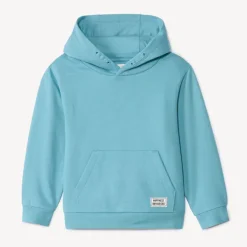 Sweatshirt met effen fleecekap jongens