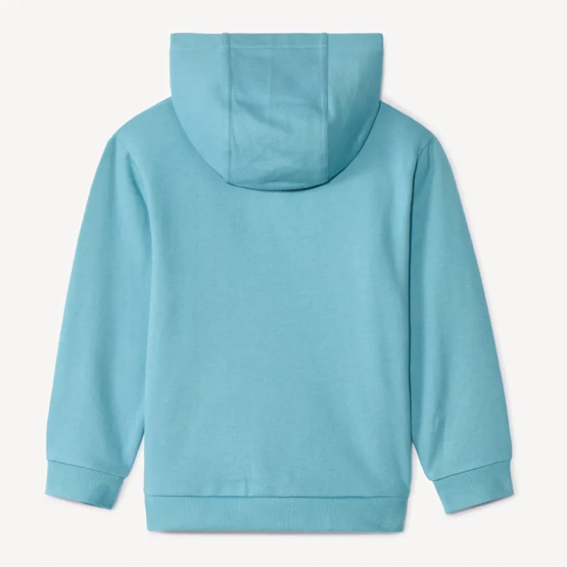 Sweatshirt met effen fleecekap jongens