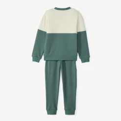 Sweatshirt met fantasieborduursel en joggingbroek jongens in fleece