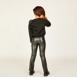 Sweatshirt met grote strass strik meisjes