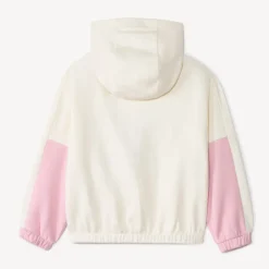 Sweatshirt met kap en colour block effect met vlinderprint meisjes