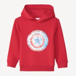 Sweatshirt met lenticulaire Captain America Marvel print jongens