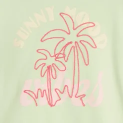 Sweatshirt met pofmouwen Palmboom meisjes