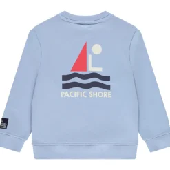 Sweatshirt met print en kangoeroezak voor jongen