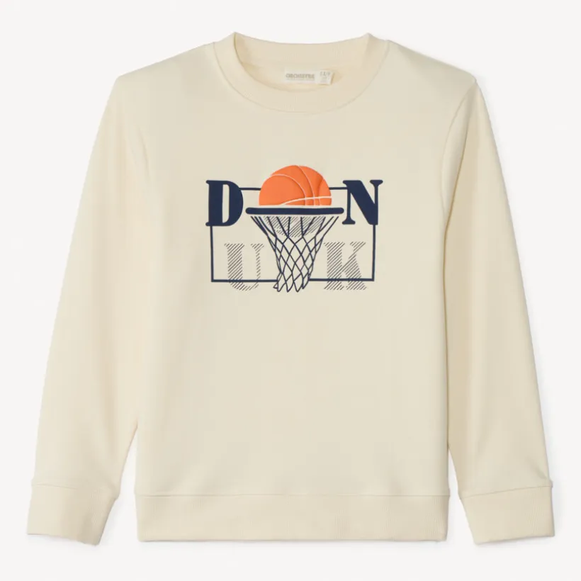 Sweatshirt met puff print jongens